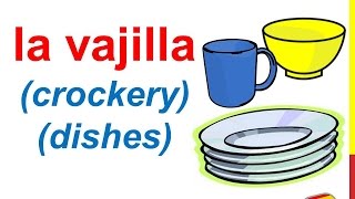 Spanish Lesson 64 - KITCHEN UTENSILS in Spanish Vocabulary Utensilios de cocina en español