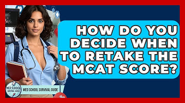 How Do You Decide When To Retake The MCAT Score? - Med School Survival Guide