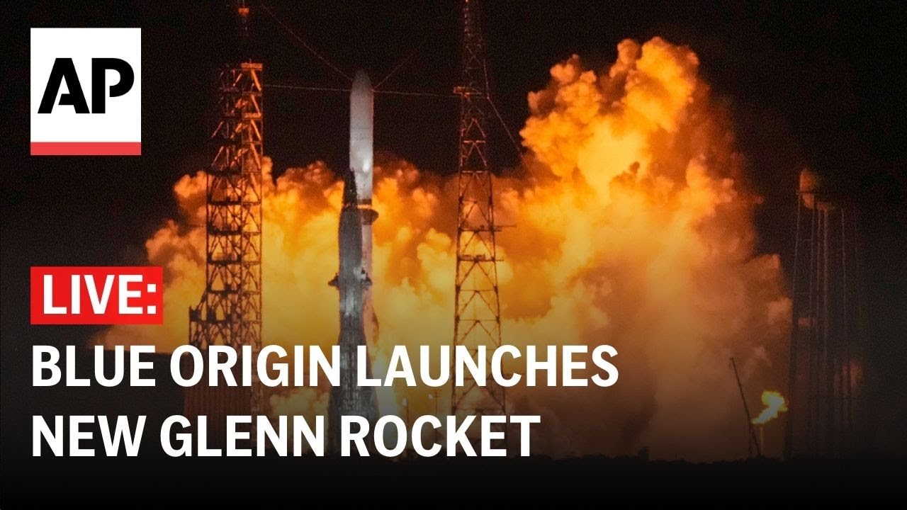 LIVE: Blue Origin launches New Glenn rocket on first test flight - YouTube