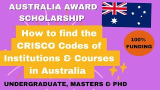 HOW TO FIND THE CRICOS INSTITUTION /COURSE CODE FOR THE AUSTRALIA AWARDS SCHOLARSHIP screenshot 4