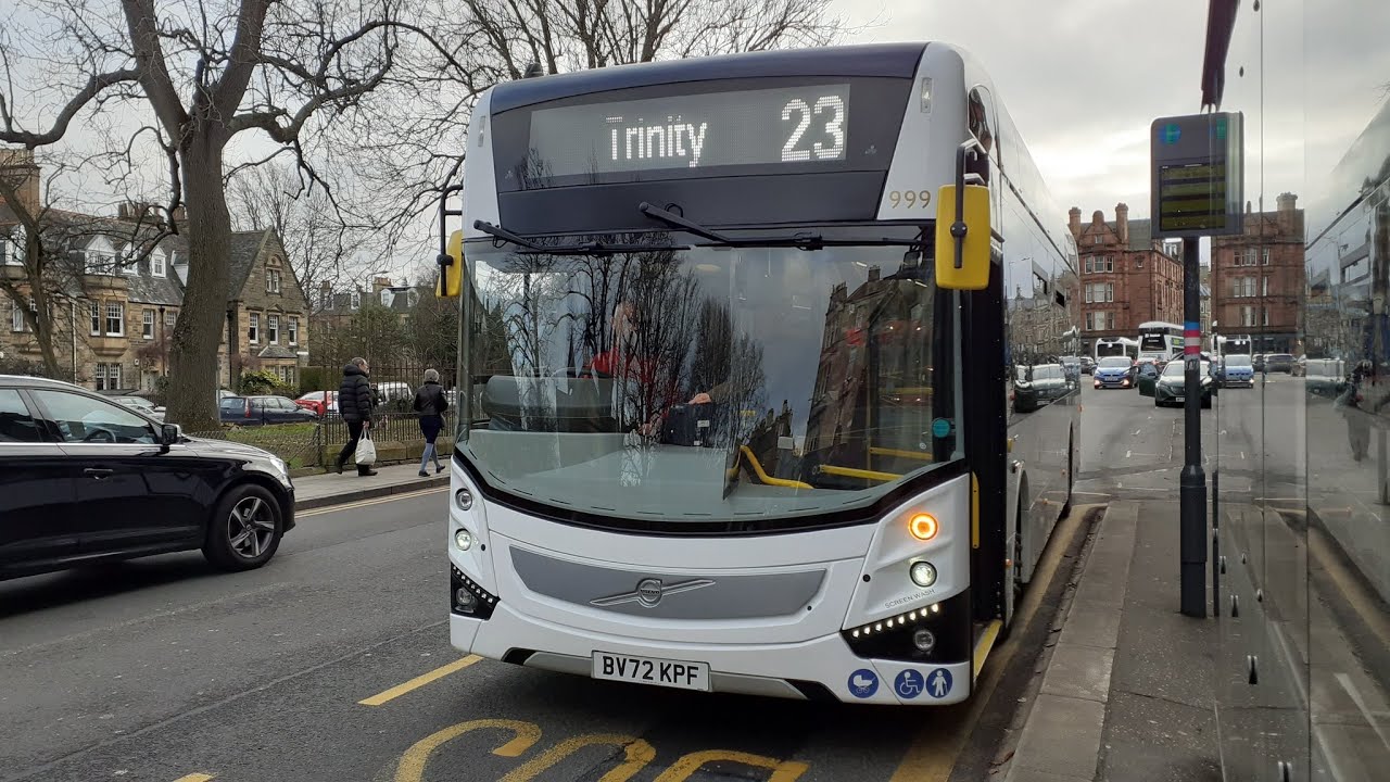 23: Lothian Buses Volvo BZL 999 (BV72 KPF) - YouTube