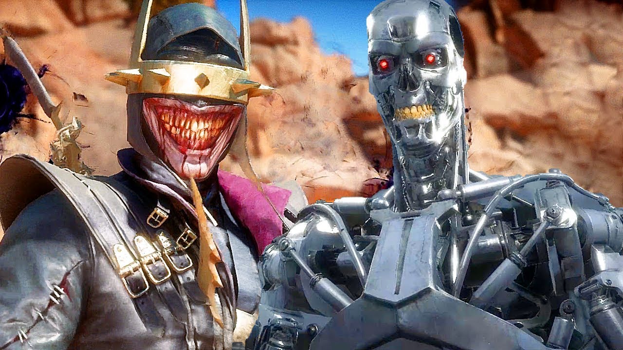 Mortal Kombat 11 Batman Who Laughs Skin Vs Terminator & Endoskeleton  Terminator Gameplay MK11 - YouTube