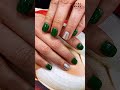 Holiday glam unlocked 🎄✨ Green & silver for the perfect Christmas combo.💅 #nails #ladromaroyal