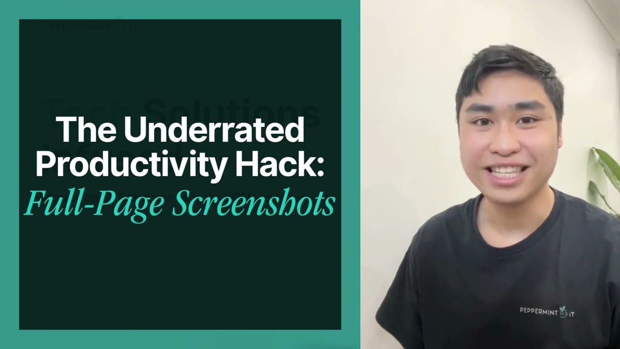 Tech Tip Tuesday with Amiel: The Underrated Productivity Hack - Full-Page Screenshots