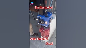 # remote control shutter motor work # auto & manual panel shutter motor installation