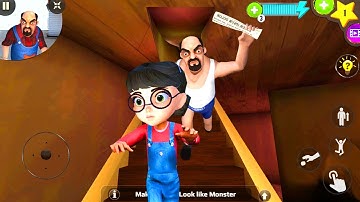 Scary Stranger 3D - New Update New Special Levels Control Mr Grumpy Secret Room (Android, iOS)