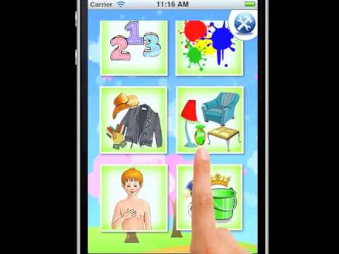 Italian Baby Flash Cards App For Iphone And Ipad By Eflashapps Youtube