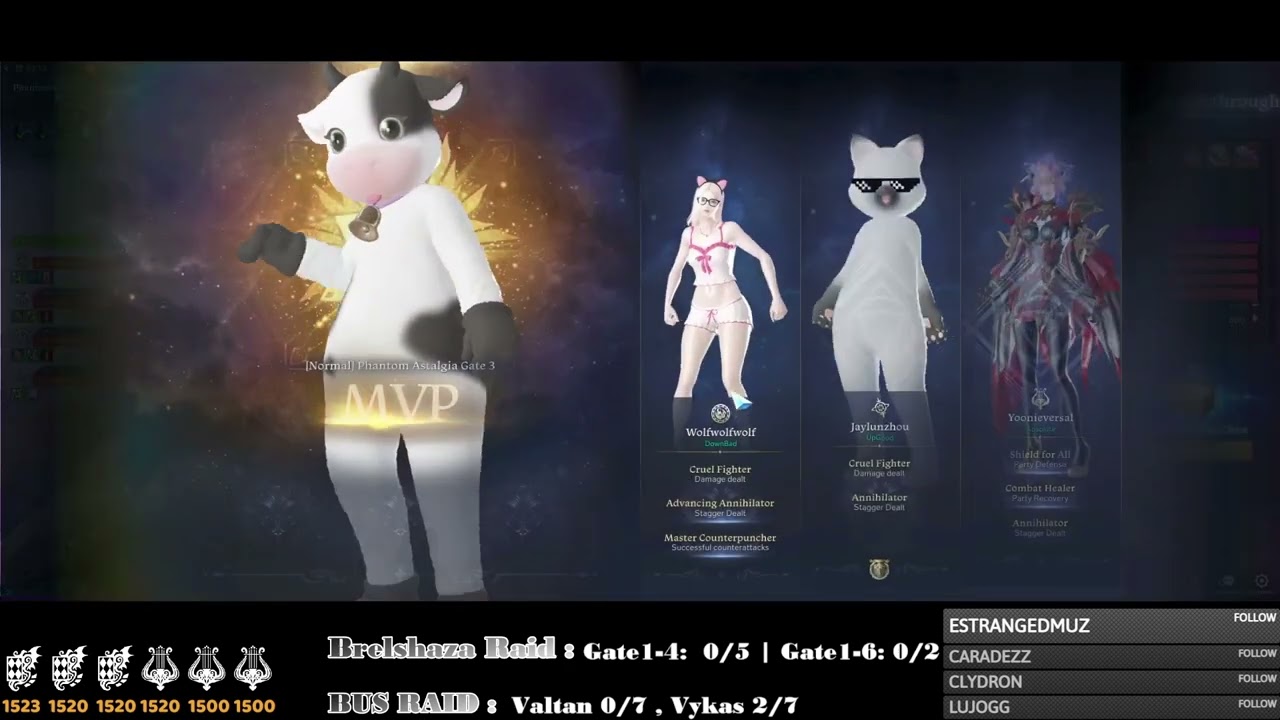 Lost Ark | "Uncut" Brelshaza Bus Raid Gate 2 - 4 (6man BARD POV)