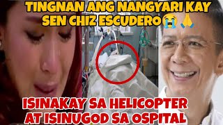 KRITIKAL! SEN CHIZ ESCUDERO SINAKAY SA HELICOPTER AT ISINUGOD SA OSPITAL (FULL VIDEO)