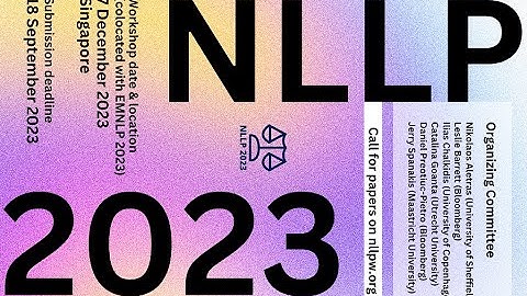 NLLP Workshop @ EMNLP 2023 (Live Recording)