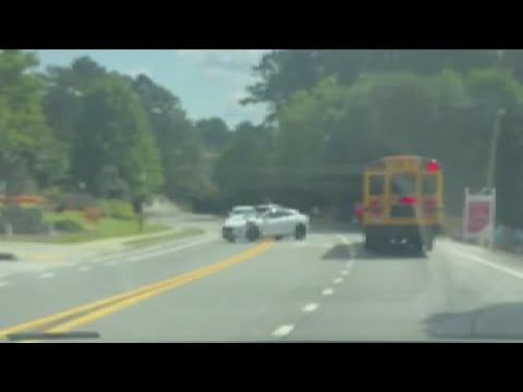 Waymo car recorded illegally passing school bus