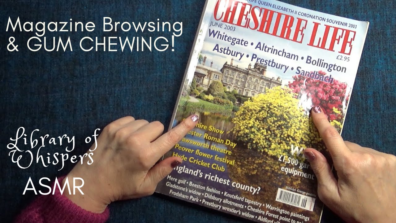 ASMR | Gum Chewing & Magazine Page Flipping Browsing, Reading & Chatting