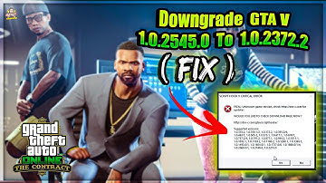 How to Fix Script Hook V Critical Error in gta 5 | GTA 5 Epic Games & Steam Games 1.0.2545.0