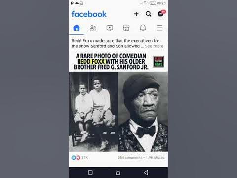 A rare photo of comedian Redd Foxx with his older brother Fred G