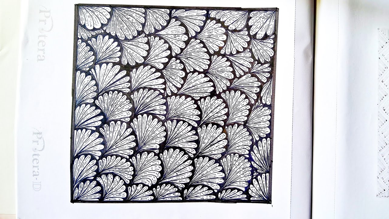 Easy And Simple Zentangle Art Tutorial For Beginners Step By Step - YouTube