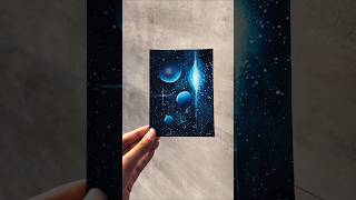 Galaxy painting process #art  #shorts #galaxypainting #acrylicpainting