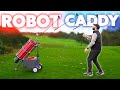 Golfing with a ROBOT Caddy (it ejects your club!)