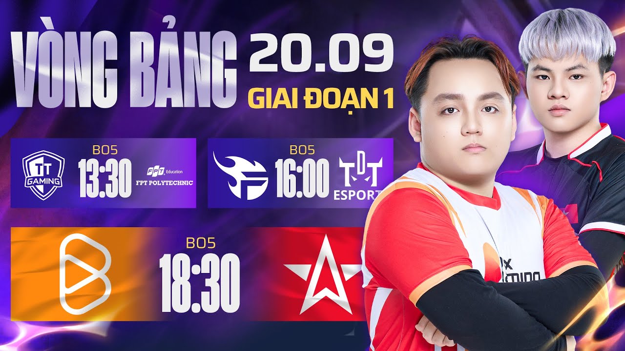 TTG vs FPL | FPT vs TDT | BOX vs 1S | GIAI ĐOẠN 1 - LƯỢT VỀ | ĐTDV MÙA ĐÔNG 2025 - 20/9