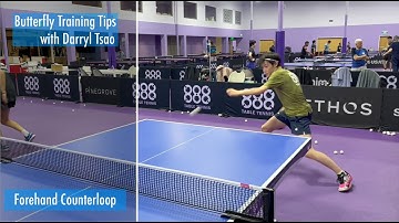 Darryl Tsao - Forehand Counterloop: Butterfly Training Tips
