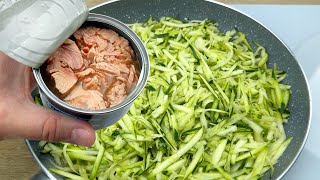 Do you have zucchini and canned tuna at home? Easy recipes and very tasty