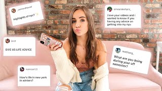 Q&A (tips on applying for college, semester off, on or off campus?) || LouisaKristina