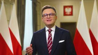 Marszałek Szymon Hołownia wygłosił swoje orędzie