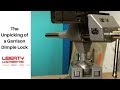 Liberty Locksmith https://libertylocksmiths.co.uk/ presents a video on the Garrison Dimple Lock. This lock has 7 pins. It is found throughout offices and homes. I am using a dimple pick (right hand) and a tension wrench (left hand).
I am going over the pins inside the lock to find a binding pin and one I find one I apply pressure with the dimple pick while easing off with the tension wrench. 
I do this with every pin (7) until the lock is open. 
Once picked the lock stops when rotated due to being stuck with some pins. 
I then use the dimple pick to depress those pins and the lock is able to open.