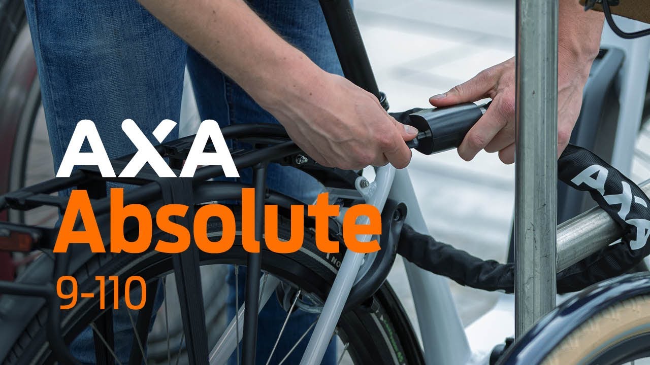 Antivol chaîne à clé niveau protection élevé pour vélo électrique sécurité  niveau 9/15 Axa-Basta Absolute