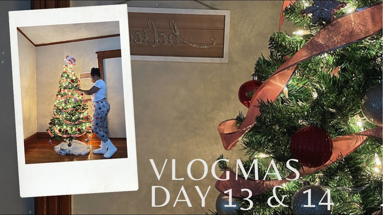 Vlogmas Day 13 + 14 Put the Xmas Tree up + Shopped at Target + Five