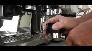 Breville 54mm Bottomless portafilter with the Barista touch