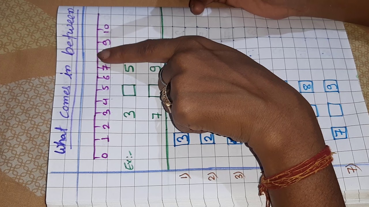 Class ukg maths ( what comes in between) - YouTube