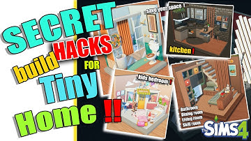 Secret Sims 4 Build Hacks for Tiny Homes ❗❗❗ #sims4hacks #sims4ideas