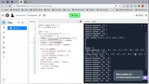 HackerRank Python Practice Problem : itertools.combinations() (Detailed Explanation)