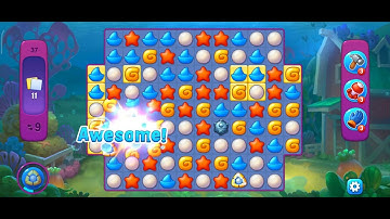 How to Match 3 Game Fishdom Levels - One by One 37