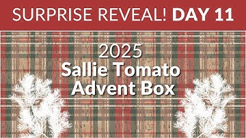 Unboxing Day 11 of the 2025 Sallie Tomato Hearth and Handcrafted Advent Box!