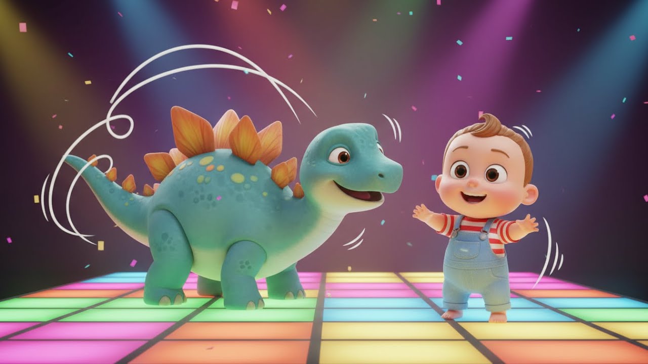 Dinosaur Dance School Song for Kids | Fun Dinosaur Music, Toddler Sing-Along & Nursery Rhymes 🦖🎶💃
