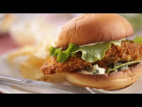 Crispy Buffalo Chicken Sandwiches- Everyday Food with Sarah Carey