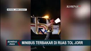 Mobil Terbakar di Tol JORR Diduga Api Muncul Usai Menabrak Truk