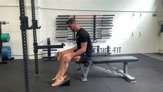 Seated Slant Tib Raises demonstration