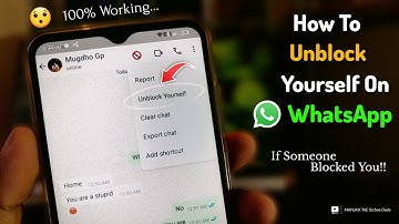 How To Unblock Yourself On WhatsApp In 2025 If Someone Blocked You [Video:2]