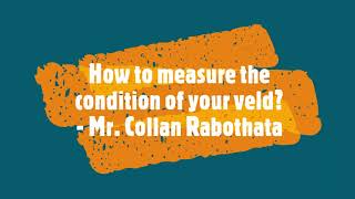 Methods and instruments used in veld condition assessments - Mr Collan Rabothata