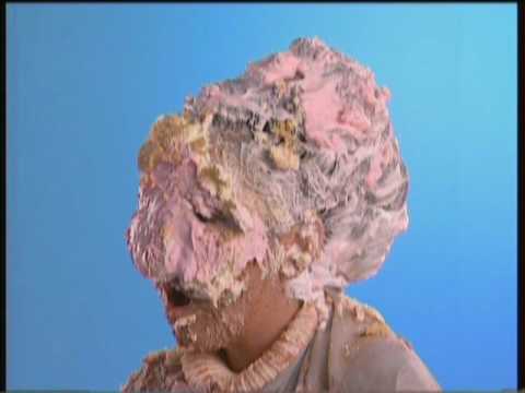 Our Lady Gets Pied  Part 2 Long Version - Our lovely resident pie face, gets her head shampooed with thick cream, and gets some surprising pies in the face before she receives a great rinse of her ...