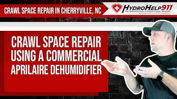 Crawl Space Repair using A Commercial Aprilaire Dehumidifier in Cherryville, NC
