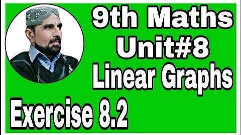 exercise 8.2 unit 8 math class 9th | linear graphs | sir Abbas#abbasmaths