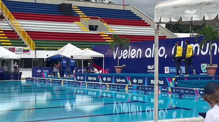 Colombia participó en el dueto mixto de la natación artística en Cali-Valle 2021