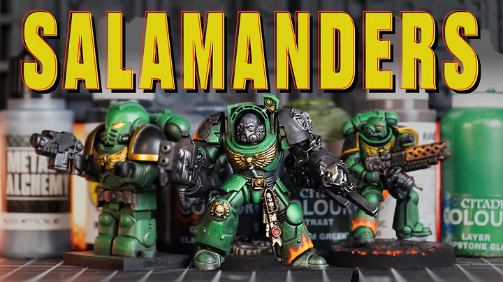 Warhammers Space Marines | Painting Salamanders Just Got EASY!
