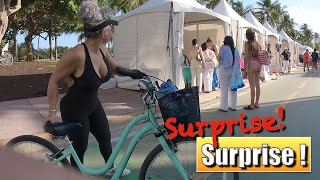 Surprising South beach Bike Ride, Deco Drive