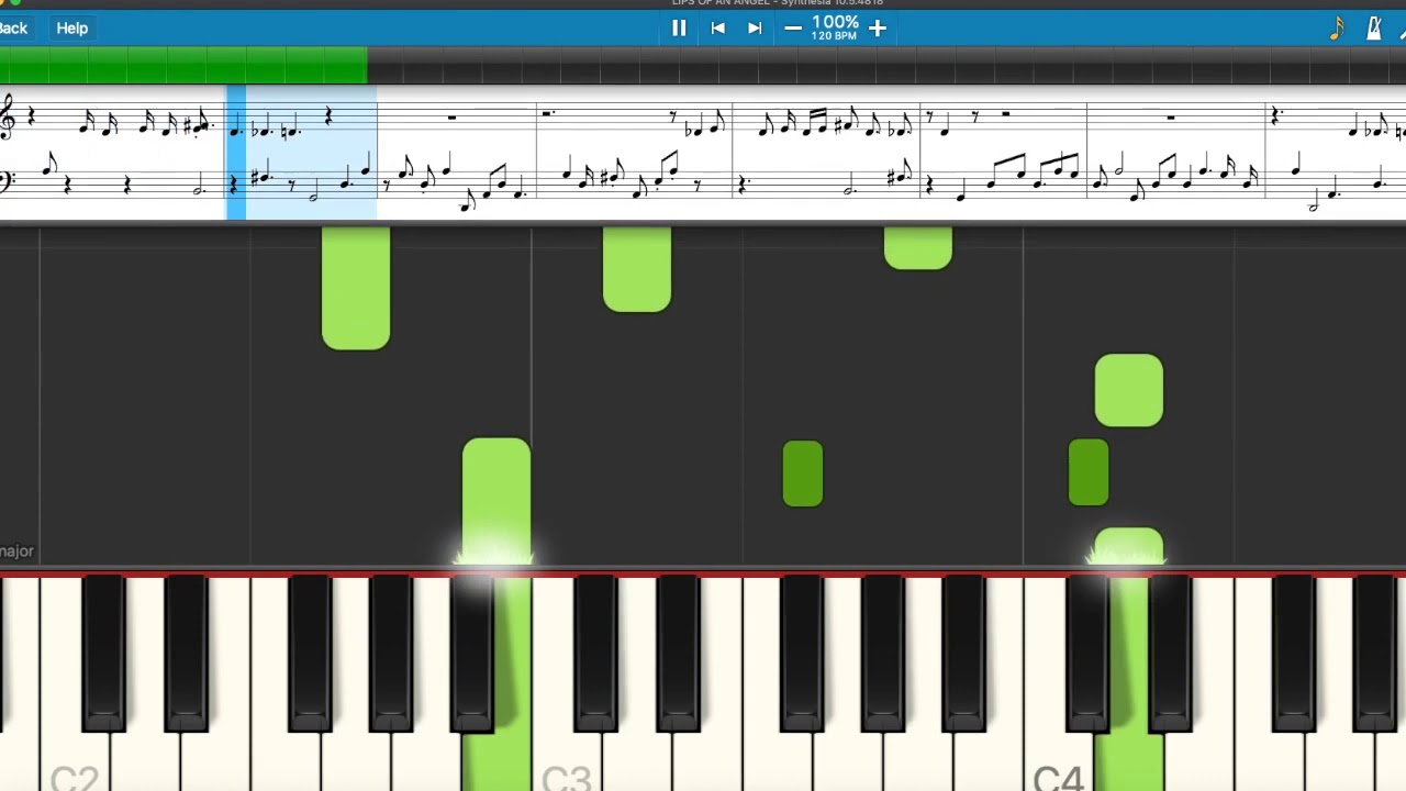 Lips of an Angel piano cover Hindeer YouTube