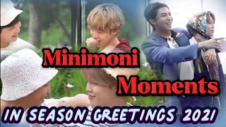 Minimoni Moments in Season Greetings 2021#minimoni #jimin #namjoon