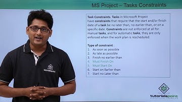 MS Project 2013 - Task Constraints